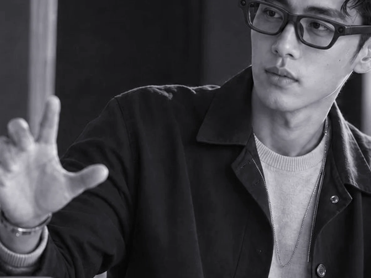 Creator wearing Thunderous Scream AI glasses